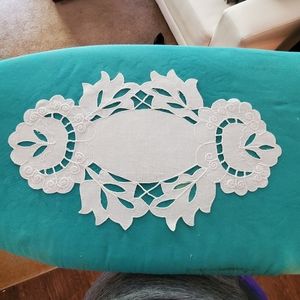 Croatian Handmade Lace Doily and Lacy Handkerchief